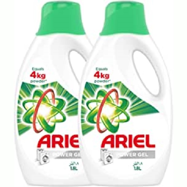 Ariel Power Gel Liquid Detergent – 4 × 1.8 Litre