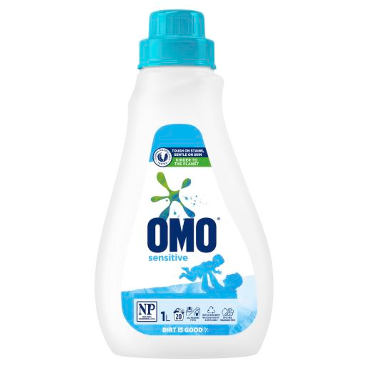 OMO Sensitive Skin Hypoallergenic Liquid Detergent – 12 × 900 ml texture