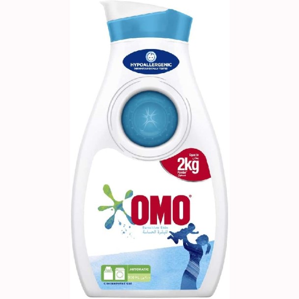 OMO Sensitive Skin Hypoallergenic Liquid Detergent – 12 × 900 ml