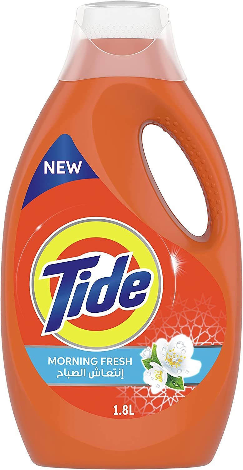 Tide Morning Fresh Liquid Detergent – 4 × 1.8 L texture